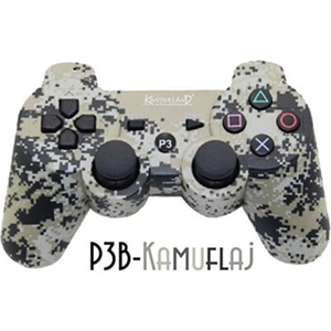 Kontorland P3B Kamuflaj PS3 Bluetooth Oyun Kolu Gamepad