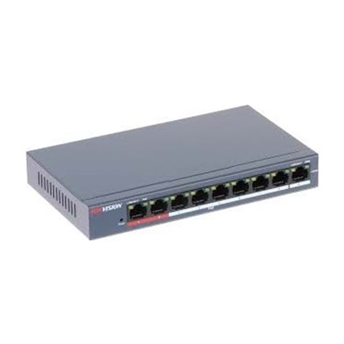 Hikvision DS-3E0109P-E/M(B) 10/100 8Port 60W Yönetilemez PoE Switch