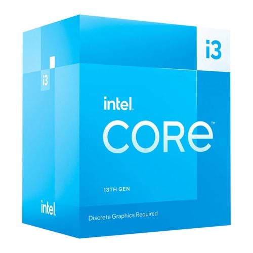 Intel Core i3 13100 3,4GHz 12MB Önbellek 4 Çekirdek Soket 1700p 10nm İşlemci