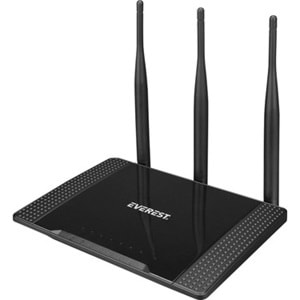 Everest EWR-674N 2,4GHz 300Mbps Wireless-N 3*5dBi Antenli Repeater+WISP+AP Destekli Kablosuz Router