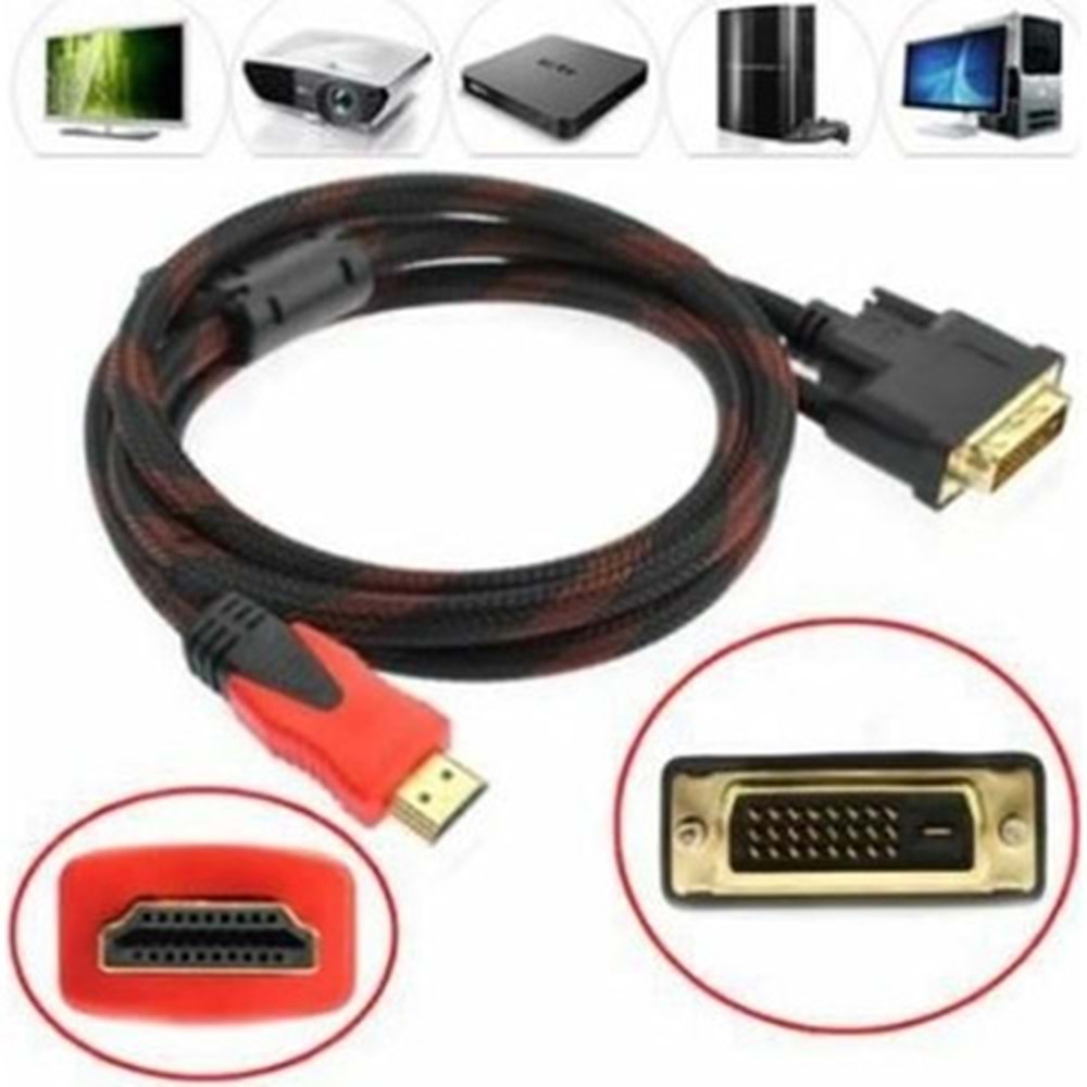Molix MX-4105 Hdmı To Dvı (24+1) 1,5m Dual Link Görüntü Kablosu