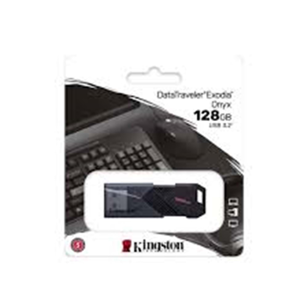Kingston 128GB USB 3,2 Gen, DataTraveler Exodia Onyx Flash Bellek (DTXON/128GB)