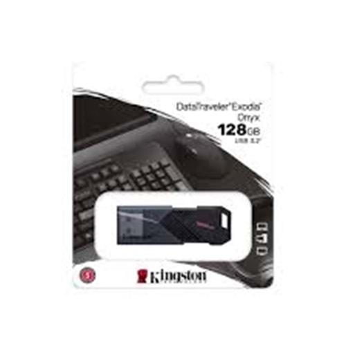 Kingston 128GB USB 3,2 Gen, DataTraveler Exodia Onyx Flash Bellek (DTXON/128GB)