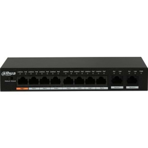Dahua PFS3010-8ET-96 8 Port Poe 2 Uplink 96W Poe Switch