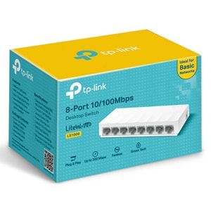Tp-Link LS1008 8Port 10/100Mbps Desktop Switch