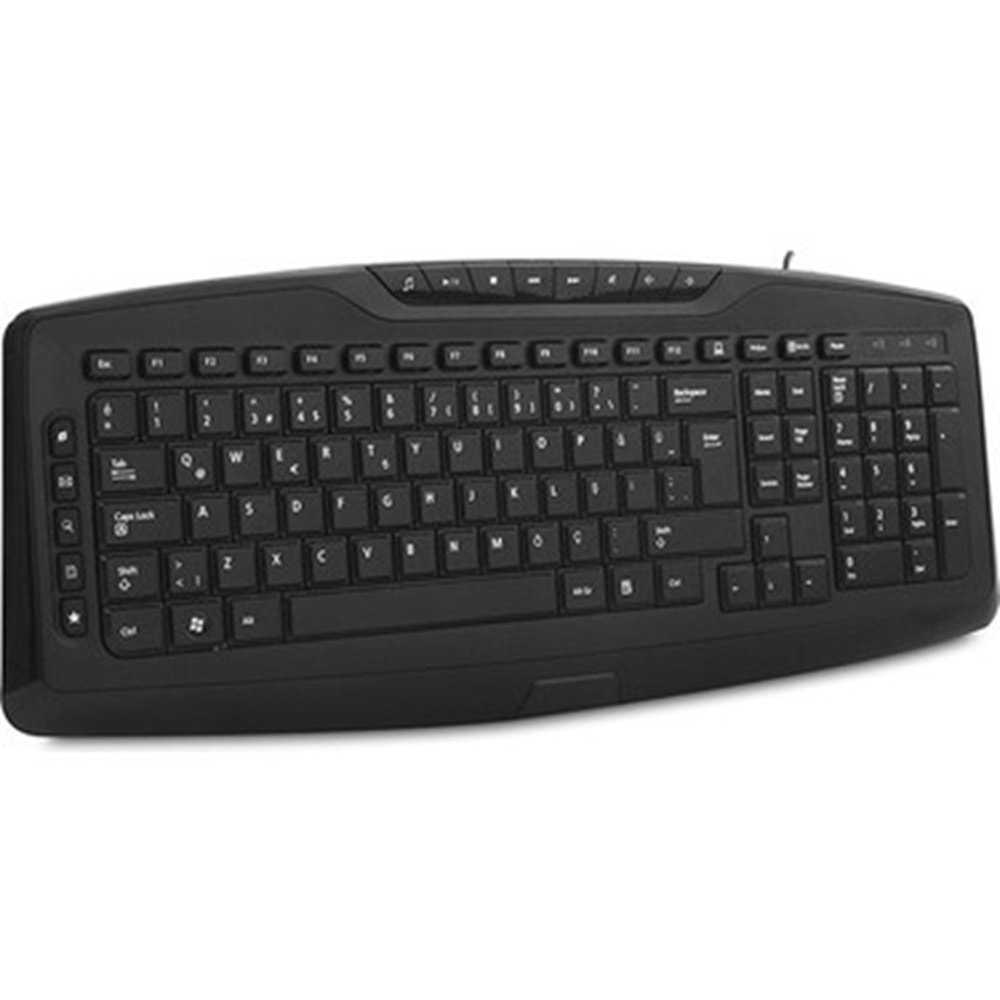Everest KB-920 Siyah USB Full Boy Q Ofis 14 Multimadia Tuşlu Klavye