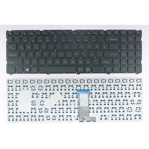 Retro Casper NBKL364 C600 (2015-2016) Uyumlu Notebook Klavyesi - Siyah - TR