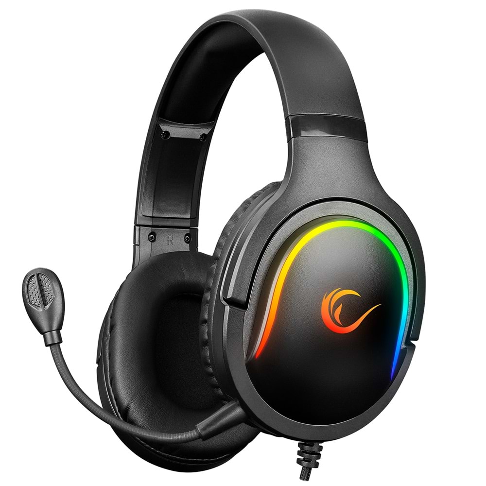 Rampage Miracle X6 Siyah RGB Led USB ve 3,5mm Mikrofonlu Oyuncu Kulaklığı