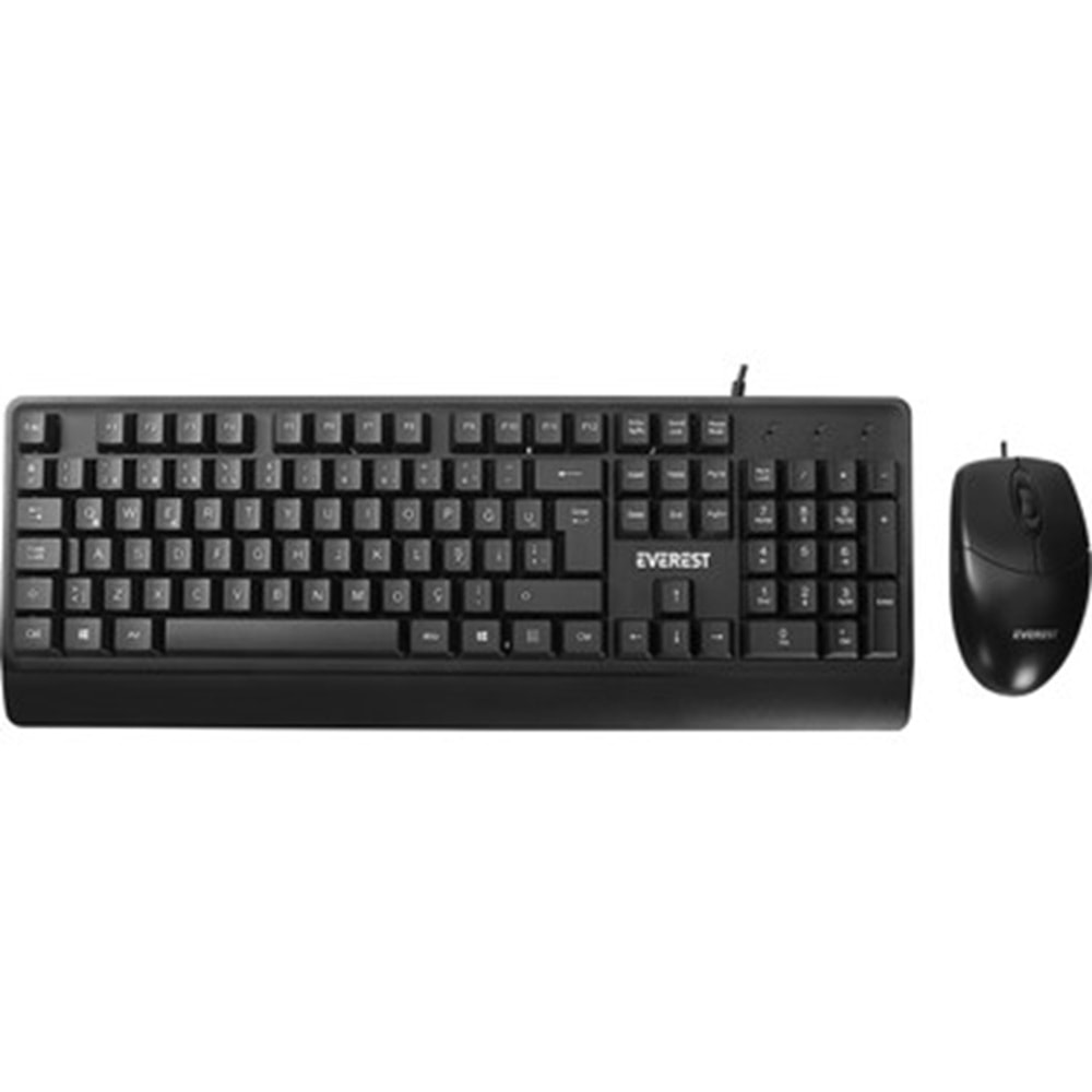 Everest KM-619 Siyah Usb Q Standart Klavye + Mouse Set