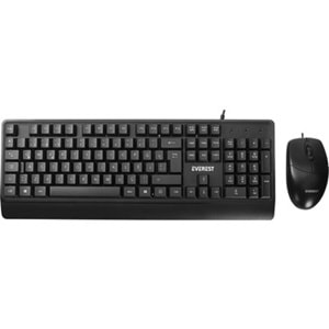 Everest KM-619 Siyah Usb Q Standart Klavye + Mouse Set