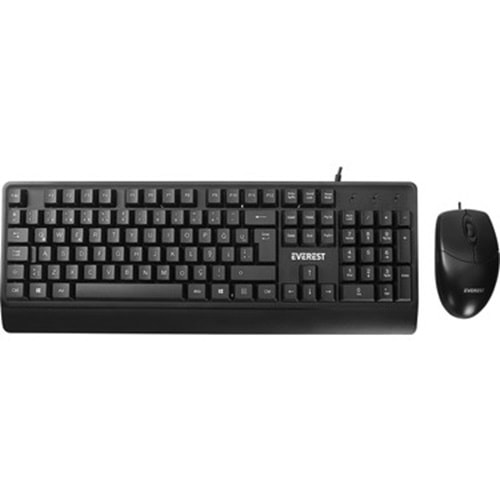 Everest KM-619 Siyah Usb Q Standart Klavye + Mouse Set