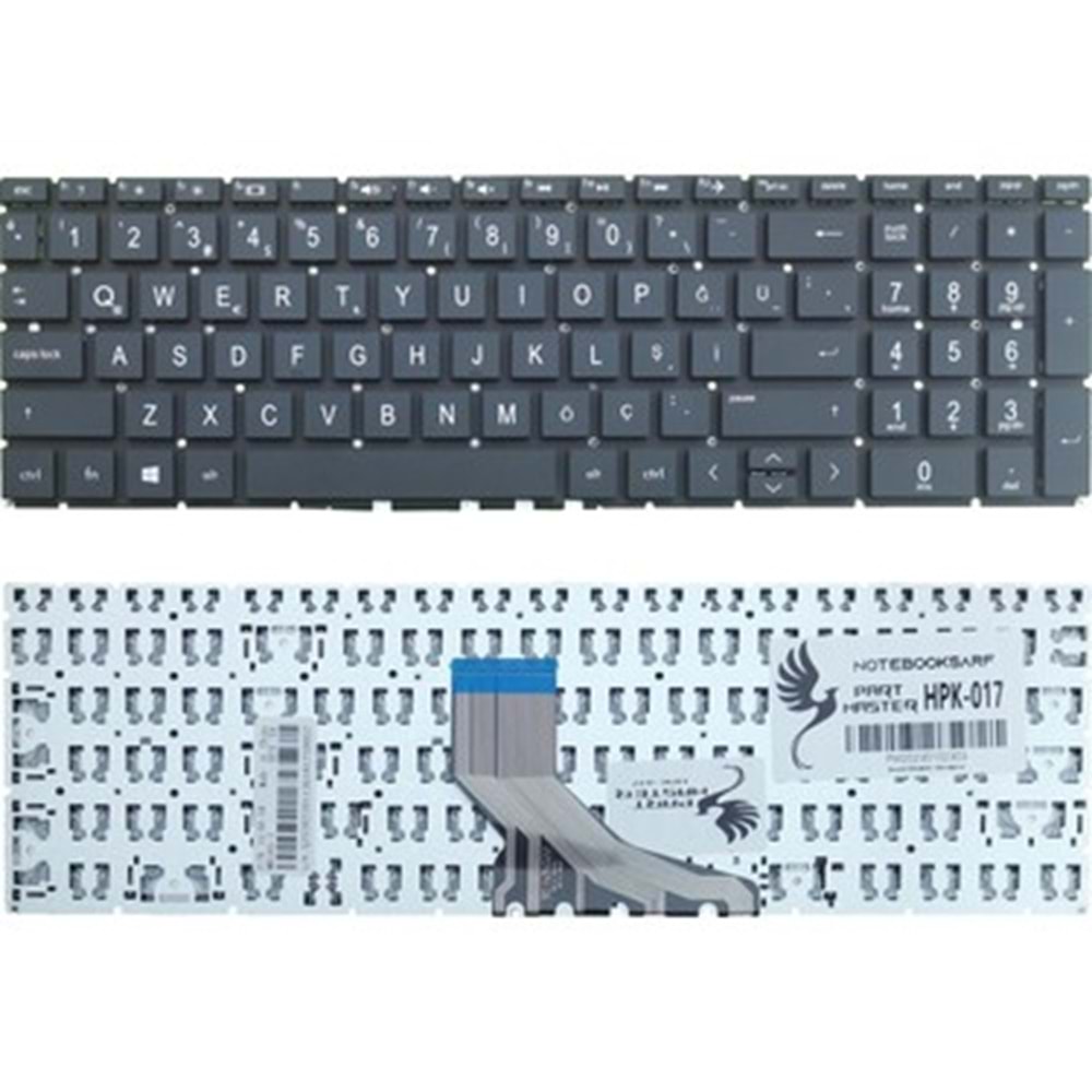 Retro NBKL1145 HP 15-DW0000 Uyumlu Siyah Notebook Klavyesi