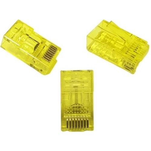 6,5MM Sarı RJ45 100'lü Boot Modül