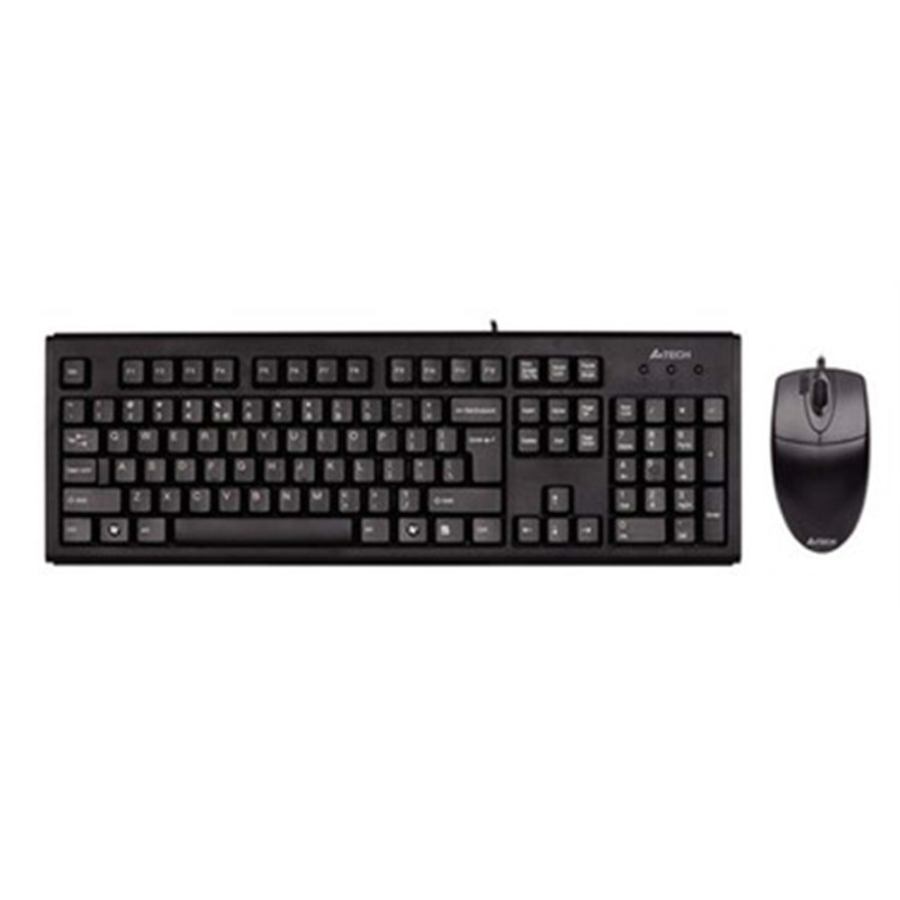 A4Tech KM-72620D Siyah USB Kablolu Klavye Mouse Kablolu Set