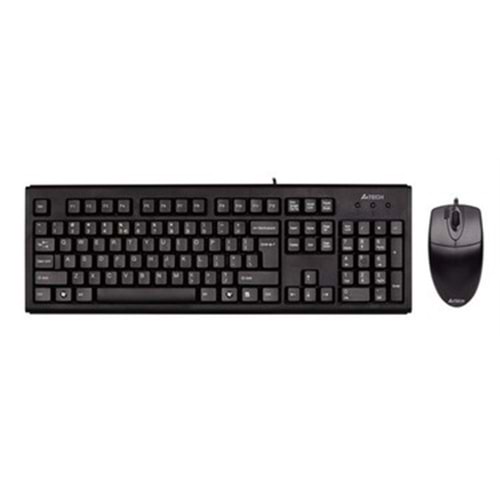 A4Tech KM-72620D Siyah USB Kablolu Klavye Mouse Kablolu Set