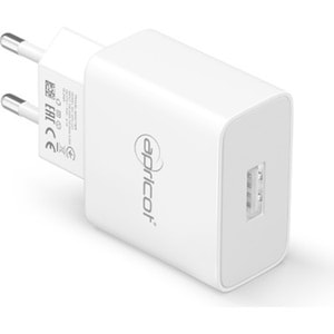 Apricot APC-U210M 2,4A Beyaz Micro USB + Ev Şarj Adaptörü Seti
