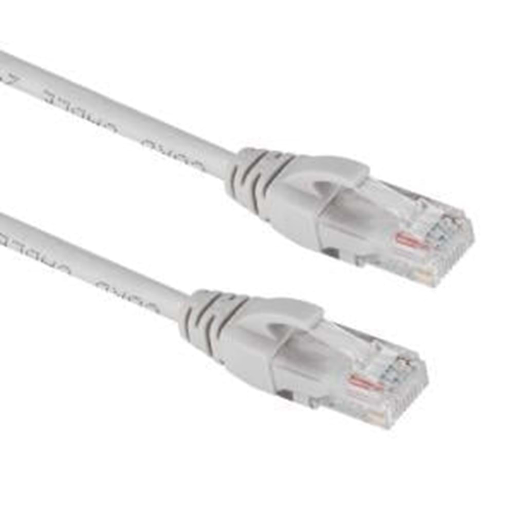 CAT6 1GIGABYTE 50U 1M 28AWG Gri Patch Cord Kablo