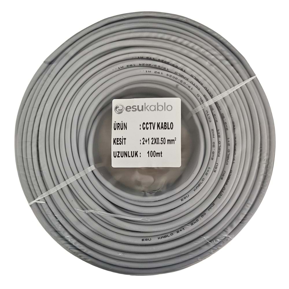 ESU RT-2100 2x0,50MM CCTV KABLO 100 METRE