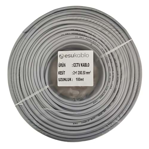 ESU RT-2100 2x0,50MM CCTV KABLO 100 METRE