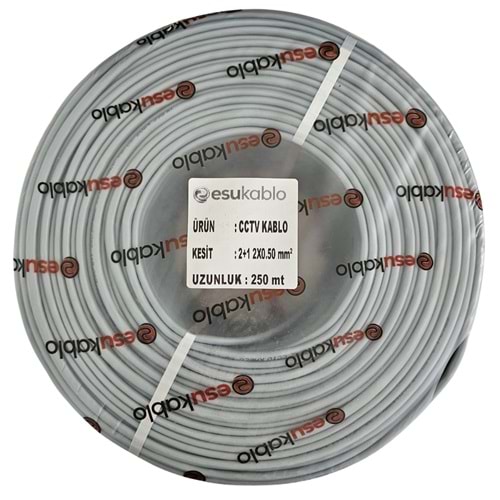 ESU ES-2250 2x0,50MM CCTV KABLO 250 METRE