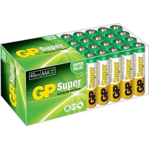 GP Süper Alkalin LR03 AAA Boy İnce Kalem Pil