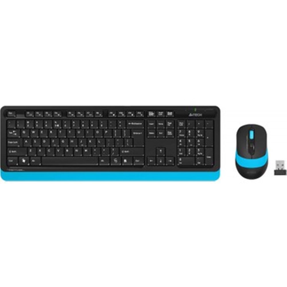 A4tech FG1010 2,4G USB Q Mavi Kablosuz Klavye Mouse Set