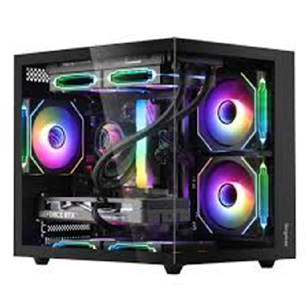 SEGOTEP BRAVE W1 80PLUS BRONZE 750W M-ATX SİYAH AKVARYUM KASA