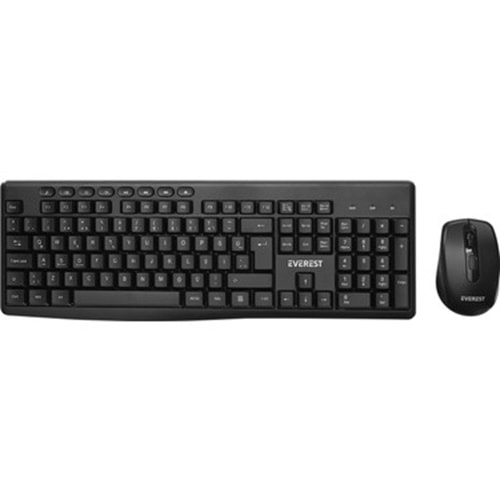 Everest KM-719 Siyah 2 in 1 Kablosuz Q Multimedia Klavye + Mouse Set