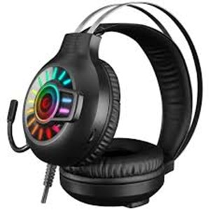 Rampage RM-K44 ZENGIBAR 7,1 Surround RGB Işıklı Siyah Kablolu Mikrafonlu Oyuncu Kulaklığı