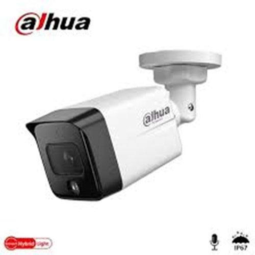 Dahua IPC-HFW1230TC1-SA-0280B 2MP 2,8MM 30Mt Dahili Mikrafonlu Smart Hybird Light SD CARD IP Bullet Kamera