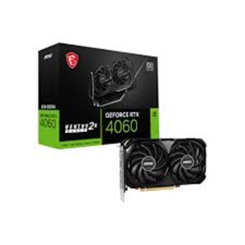 MSI GEFORCE RTX4060 VENTUS 2X 8GB OC GDDR6 128BIT 3XDP 1XHDMI SİYAH EKRAN KARTI