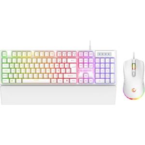 Rampage KM-R57 Seraphic 12800DPI RGB Aydınlatmalı Gaming Beyaz Oyuncu Klavye Mouse Set