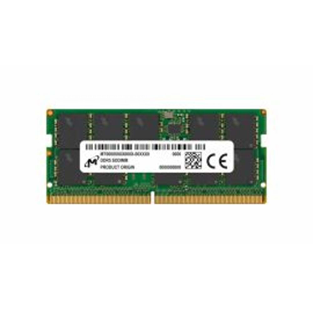 MICRON 16GB DDR5 5600MHZ 1.1V SODDIM CL46 NOTEBOOK RAM (MTC8C1084S1SC56BD1)