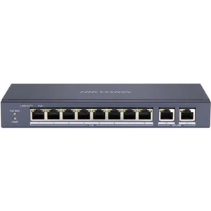 Hikvision DS-3E0310P-E/M 8PORT 60W 10/100 2XUP-LINK Yönetilemez Metal POE Switch