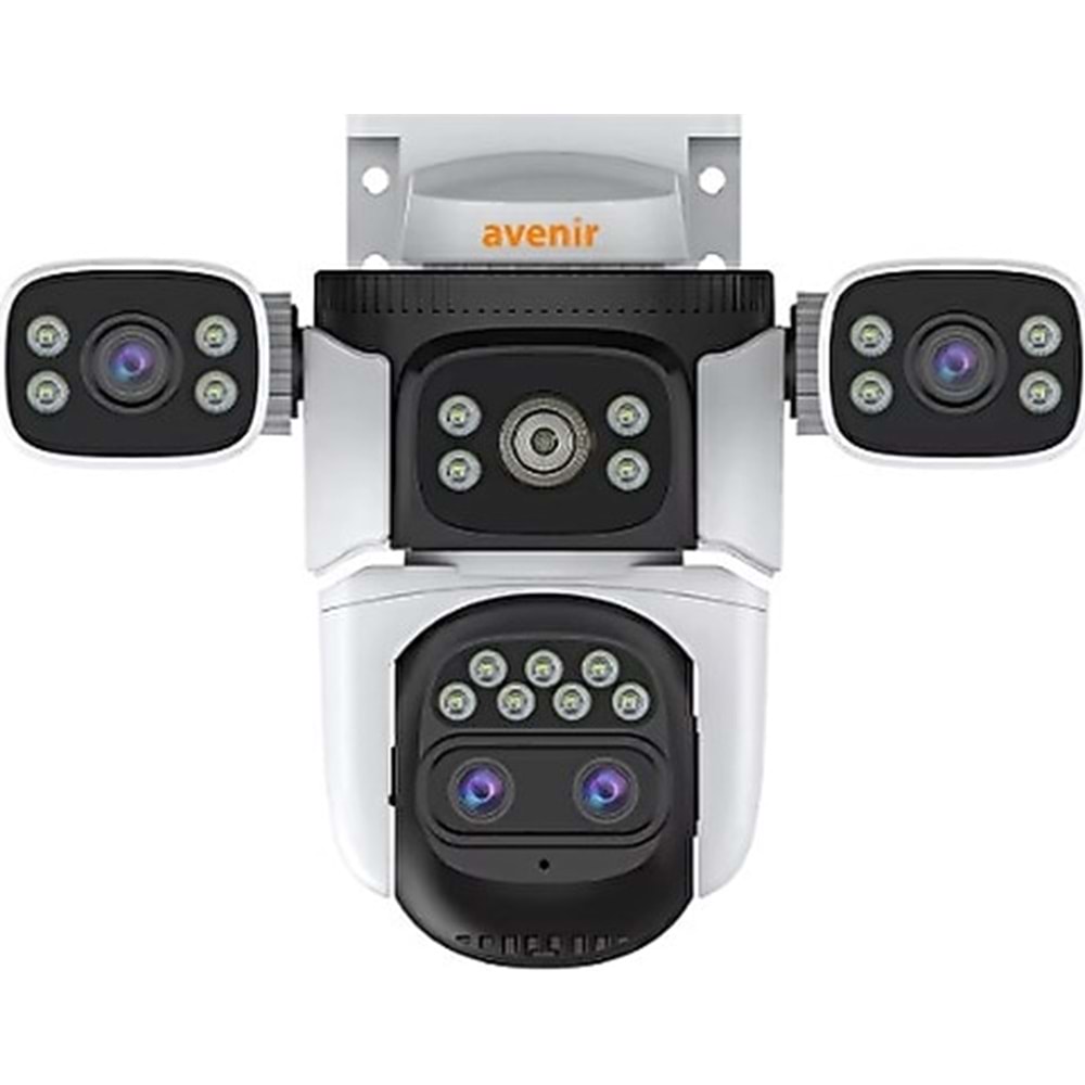 Avenir AV-S309X 9MP 3Kameralı WI-FI + PTZ 10X Bullet Güvenlik Kamerası