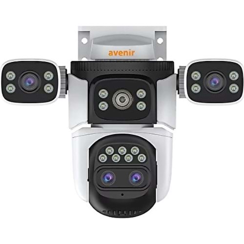 Avenir AV-S309X 9MP 3Kameralı WI-FI + PTZ 10X Güvenlik Kamerası