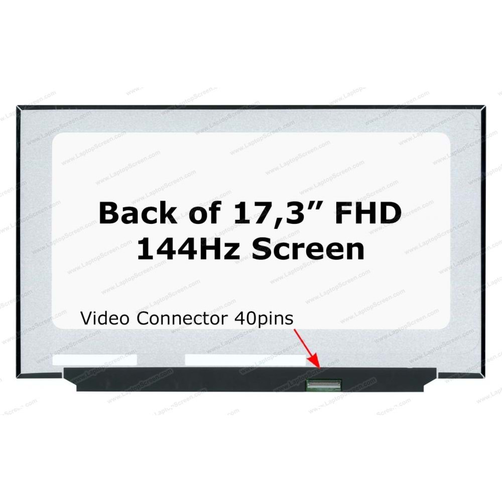 17.3-inch FHD 1920x1080 N173HCE-G33 Uyumlu Notebook Lcd - 40 Pin eDP 4 Lanes - WO Brackets