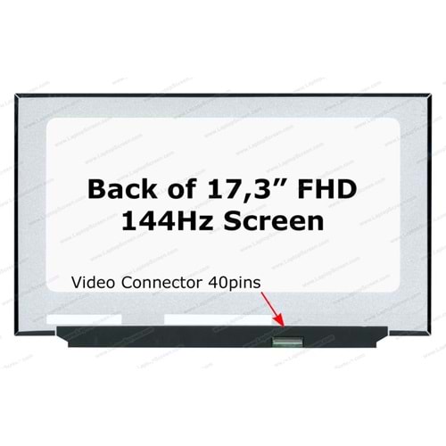 17.3-inch FHD 1920x1080 N173HCE-G33 Uyumlu Notebook Lcd - 40 Pin eDP 4 Lanes - WO Brackets