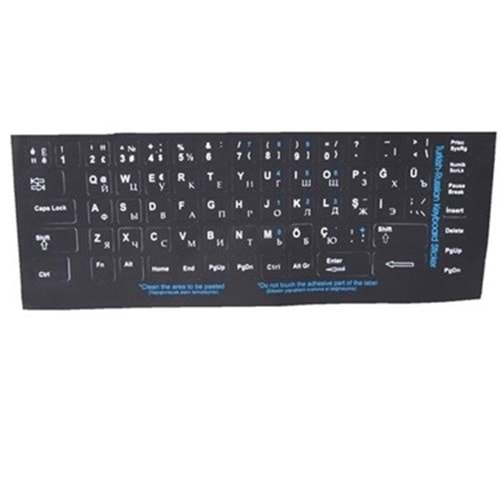 Addison 300169 Rusça Q Siyah Klavye Stiker