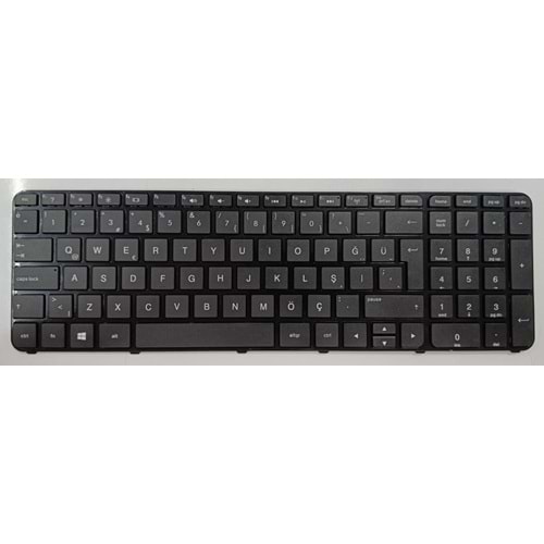 Retro NBKL0088 HP Pavilion 15-B000 Slebook Uyumlu Siyah Notebook Klavyesi