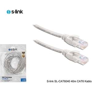 S-Link SL-CAT6040 40M CAT6 İnternet Patch Kablo