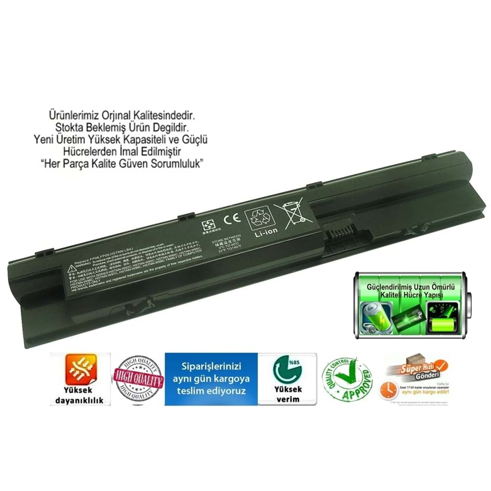 Retro RHL-073 HP Probook 440 Uyumlu FP06 6CELL Siyah Notebook Bataryası