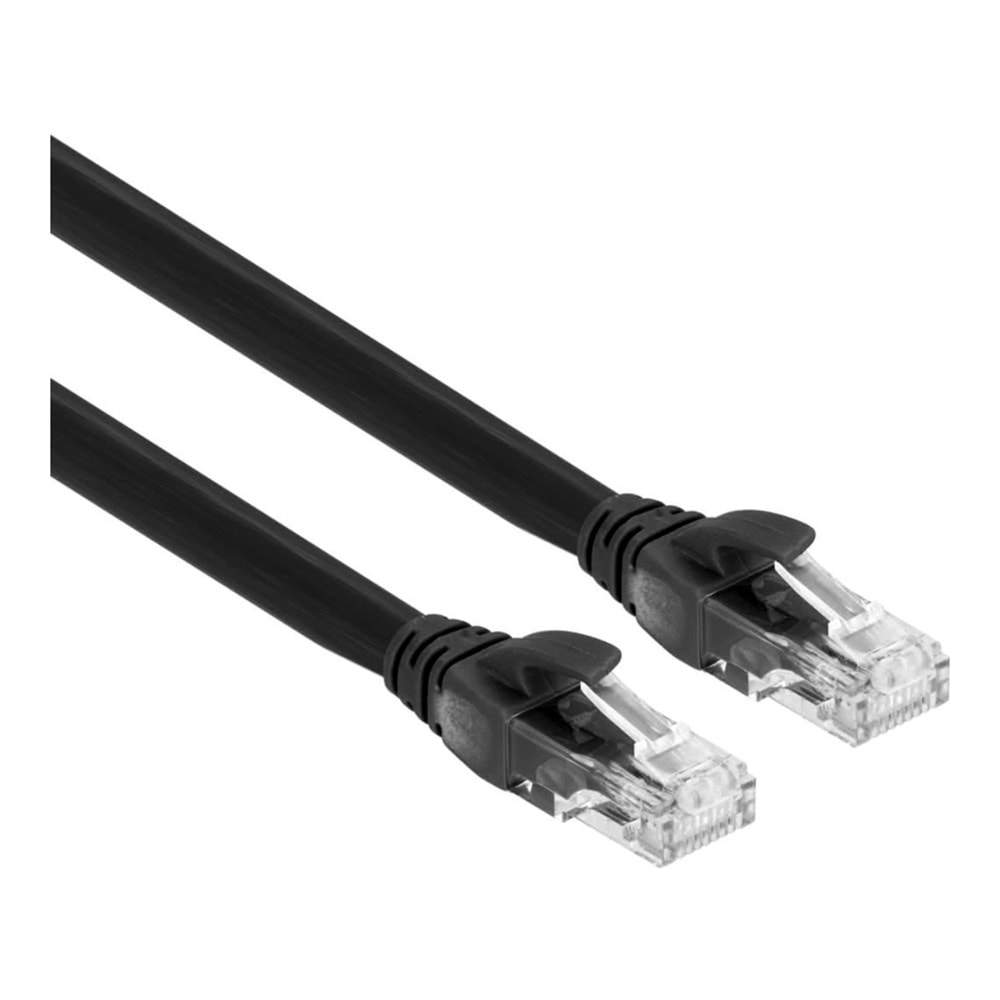 S-Link SL-CAT606BK 0.60M Siyah CAT6 İnternet Patch Kablo