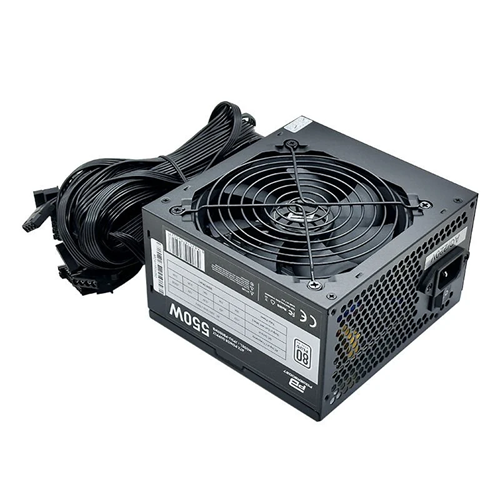 Powerboost PB550WB 550W 80+White 4*PCI-E 6+2 12CM Siyah Fanlı Power Supply