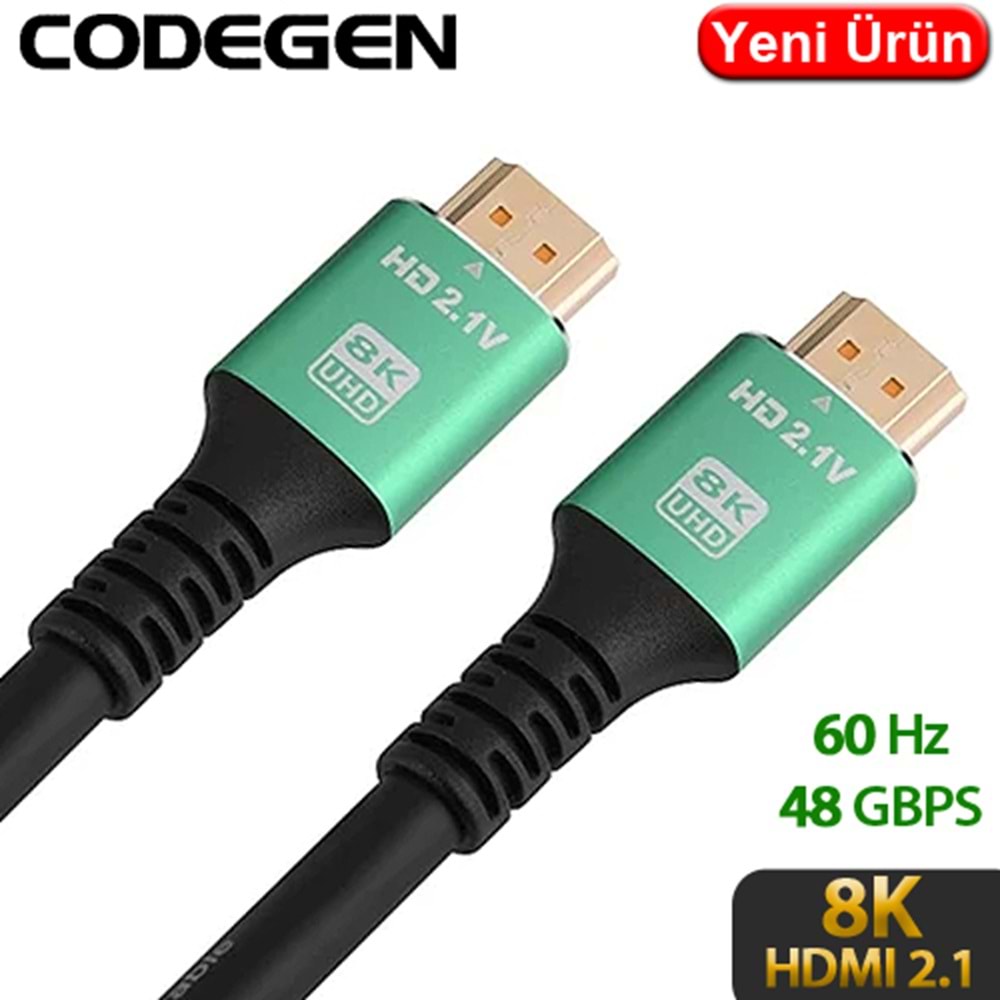 Codegen 8K 20M 60HZ HDMI2.1 HDMI Görüntü Kablosu (CPS8K200)