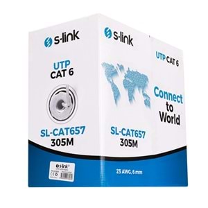S-Link SL-CAT657 23AWG 305M UTP CAT6 İnternet Patch Kablo