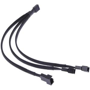 Alfais 4303 1xIN 3xOUT 4Pin Y PWM Fan Çoklayıcı Splitter Kablosu