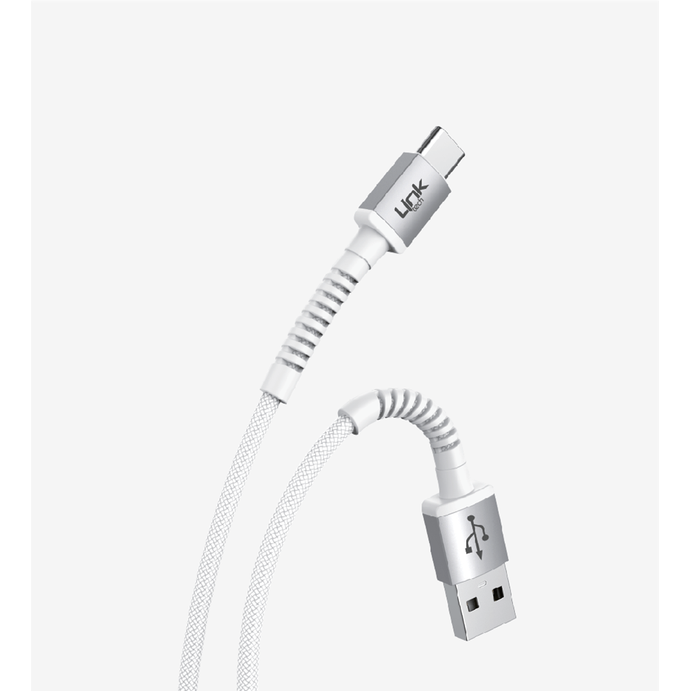 Linktech LCA-K552 USB-A to TYPE-C 5V 3A 1M 45W Beyaz Şarj Ve Data Kablosu