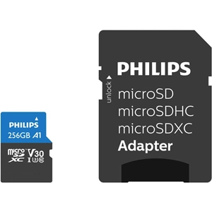 Philips 256GB 100MB/S CLAS10 U3 UHS Micro SD Hafıza Kartı (FM25MP65B/00)