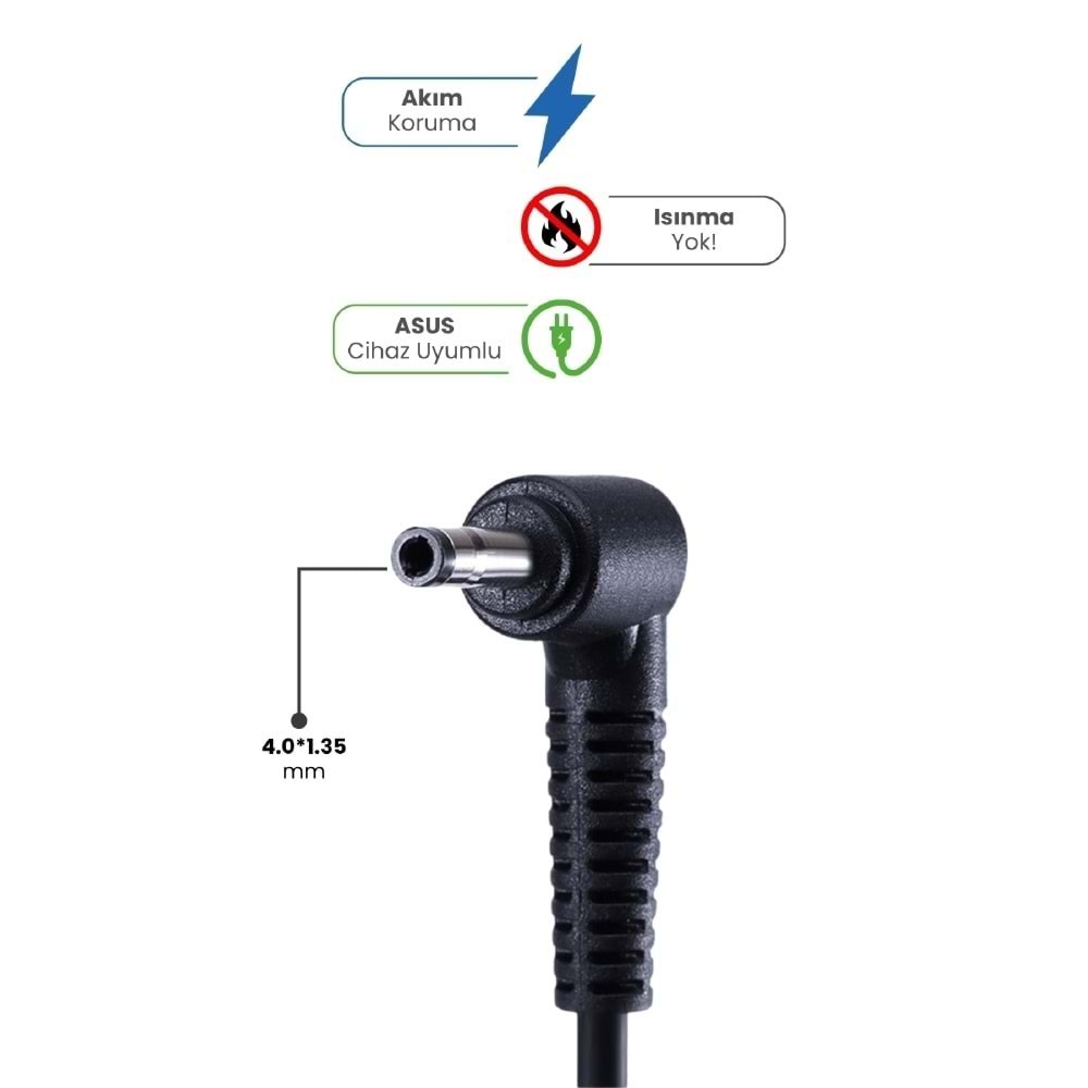 Sprange SR-L3 19V 3.42A 4.0*1.35 65W Asus Uyumlu Notebook Adaptörü